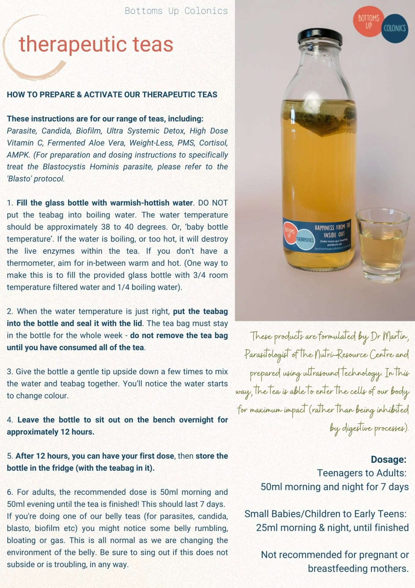 Therapeutic Tea - Parasites Be Gone