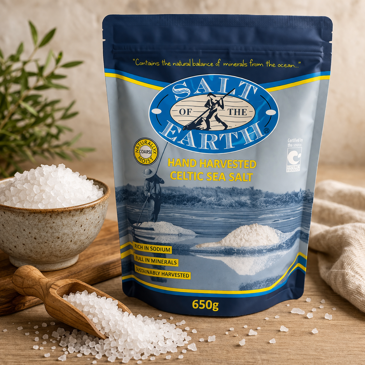 Salt Of The Earth - Celtic Sea Salt 650g