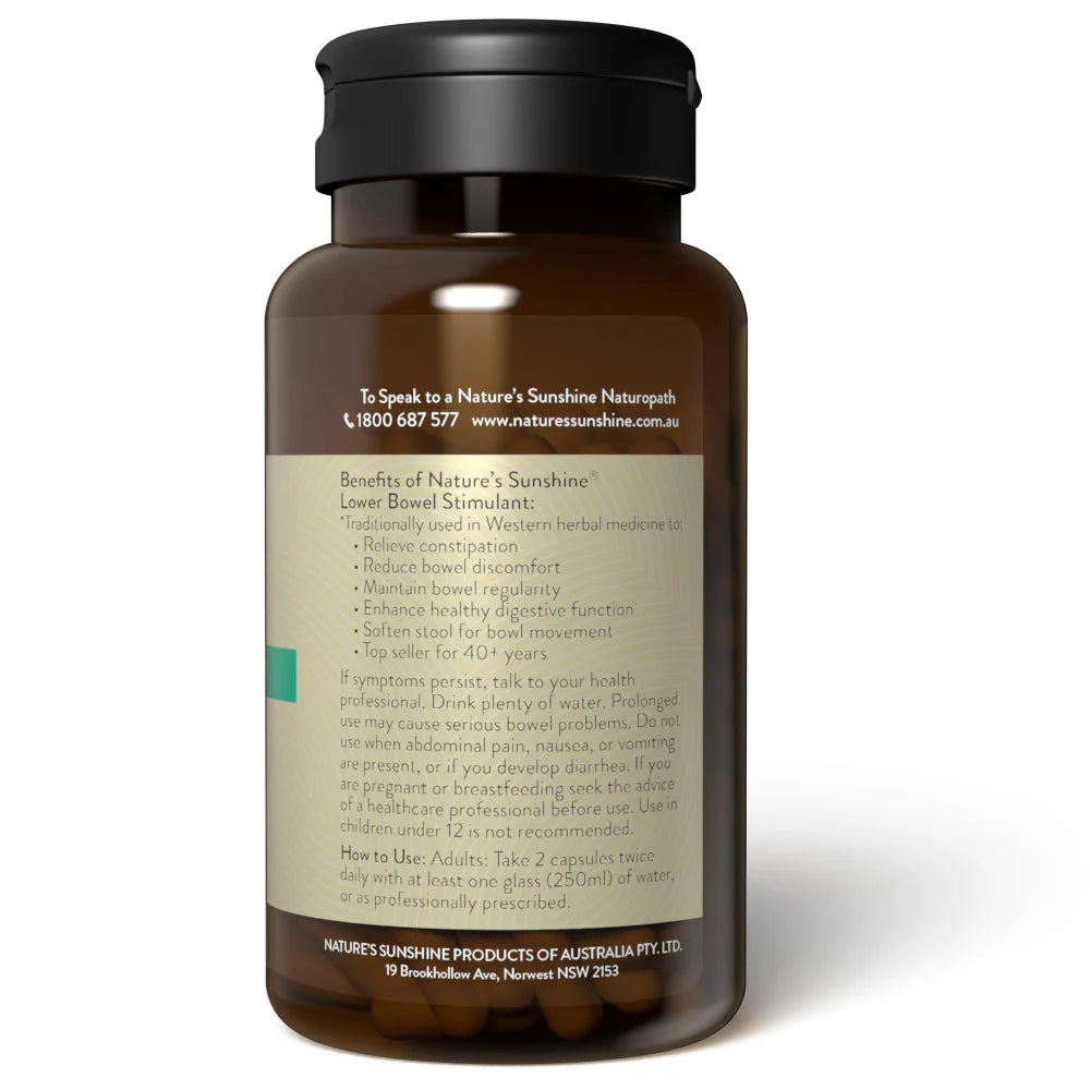 Nature's Sunshine - Lower Bowel Stimulant 100 Capsules