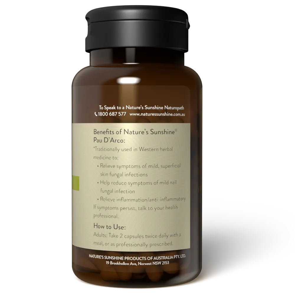 Nature's Sunshine - Pau D'Arco 100 Capsules