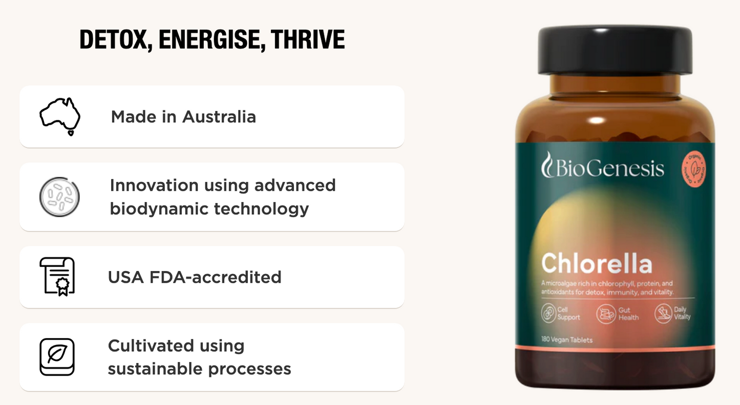 BioGenesis - Organic Chlorella 180 Tablets