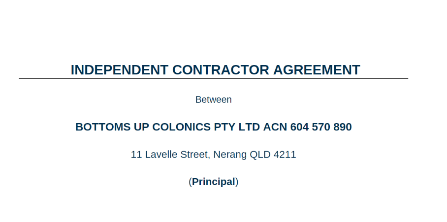 Independent Contractor Agreement