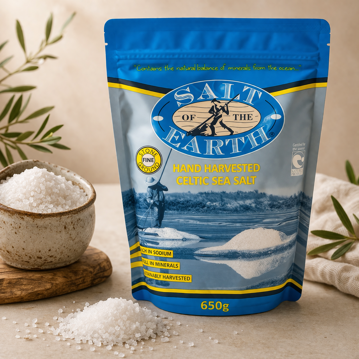Salt Of The Earth - Celtic Sea Salt 650g