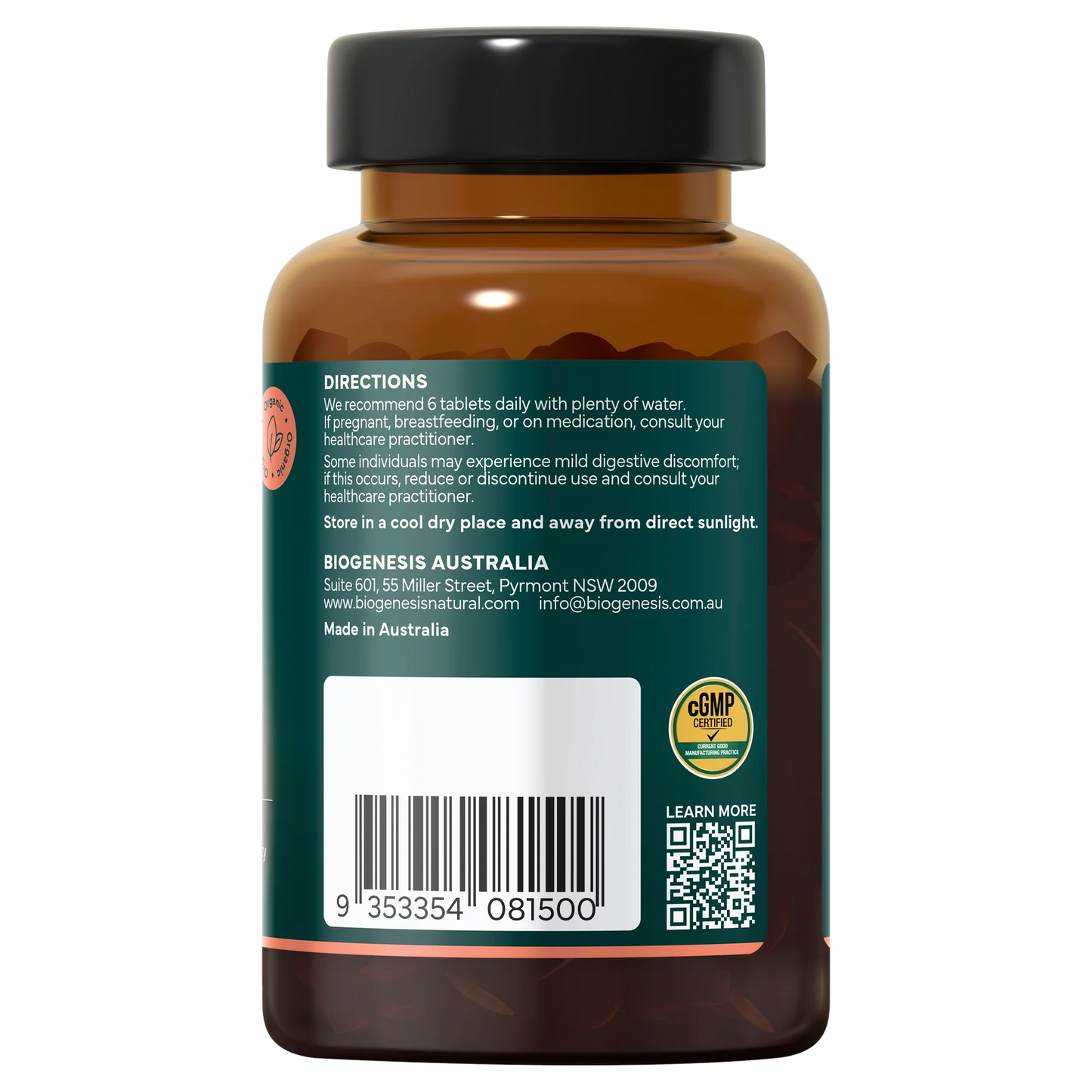 BioGenesis - Organic Chlorella 180 Tablets