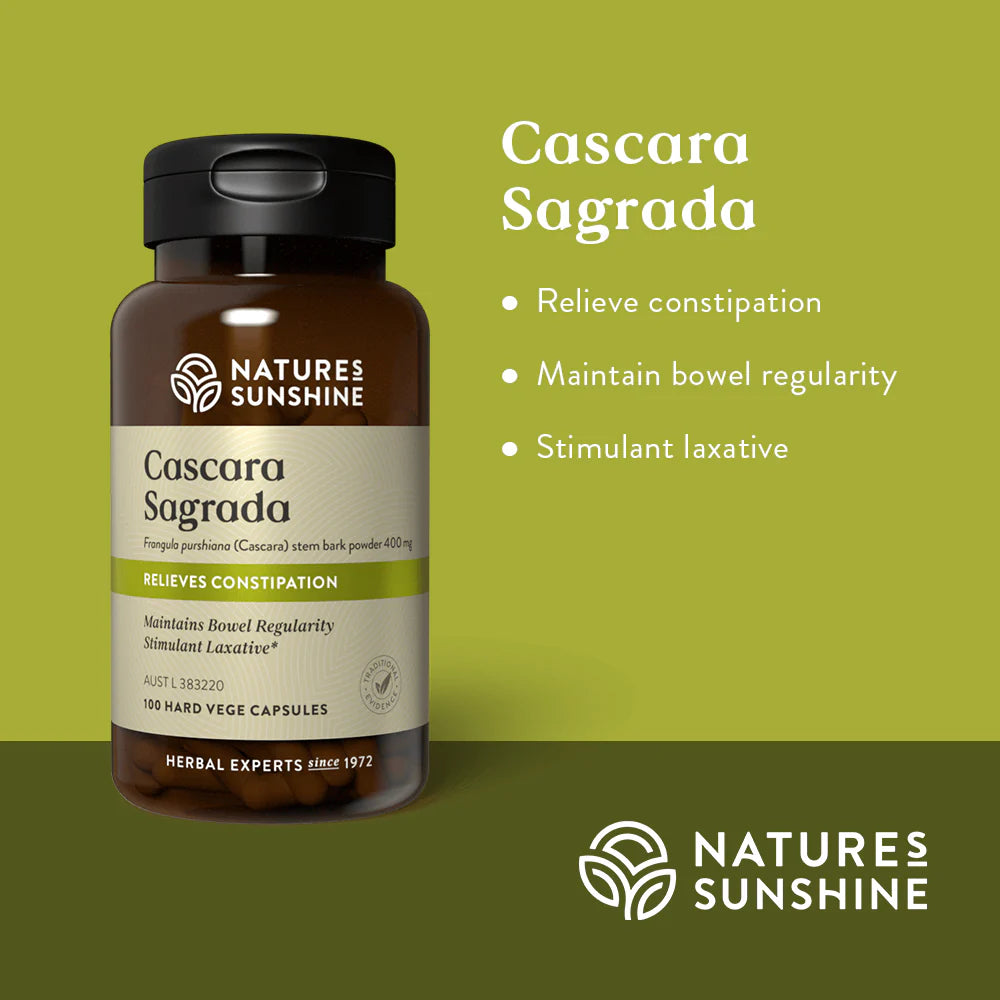 Nature's Sunshine - Cascara Sagrada 100 Capsules