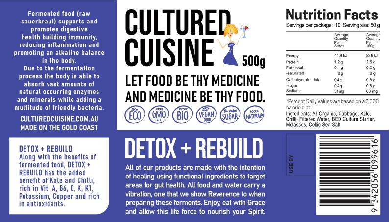 Fermented Detox and Rebuild with Chilli 500g