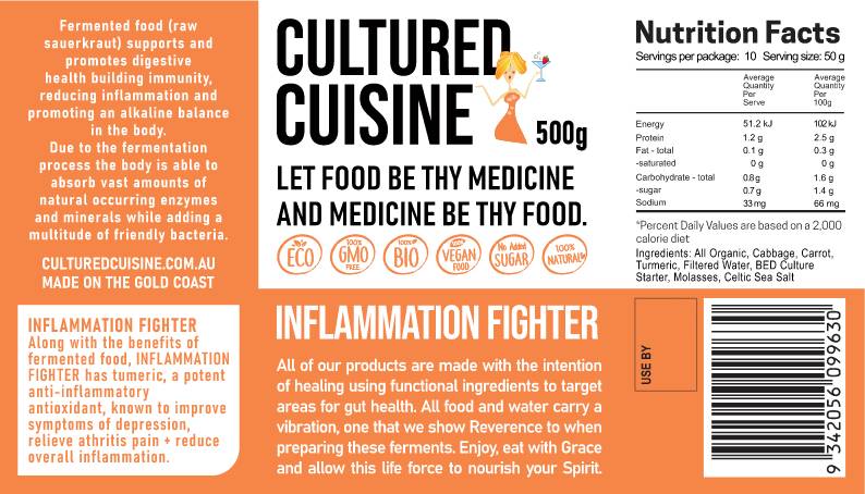 Fermented Inflammation Fighter with Turmeric 500g
