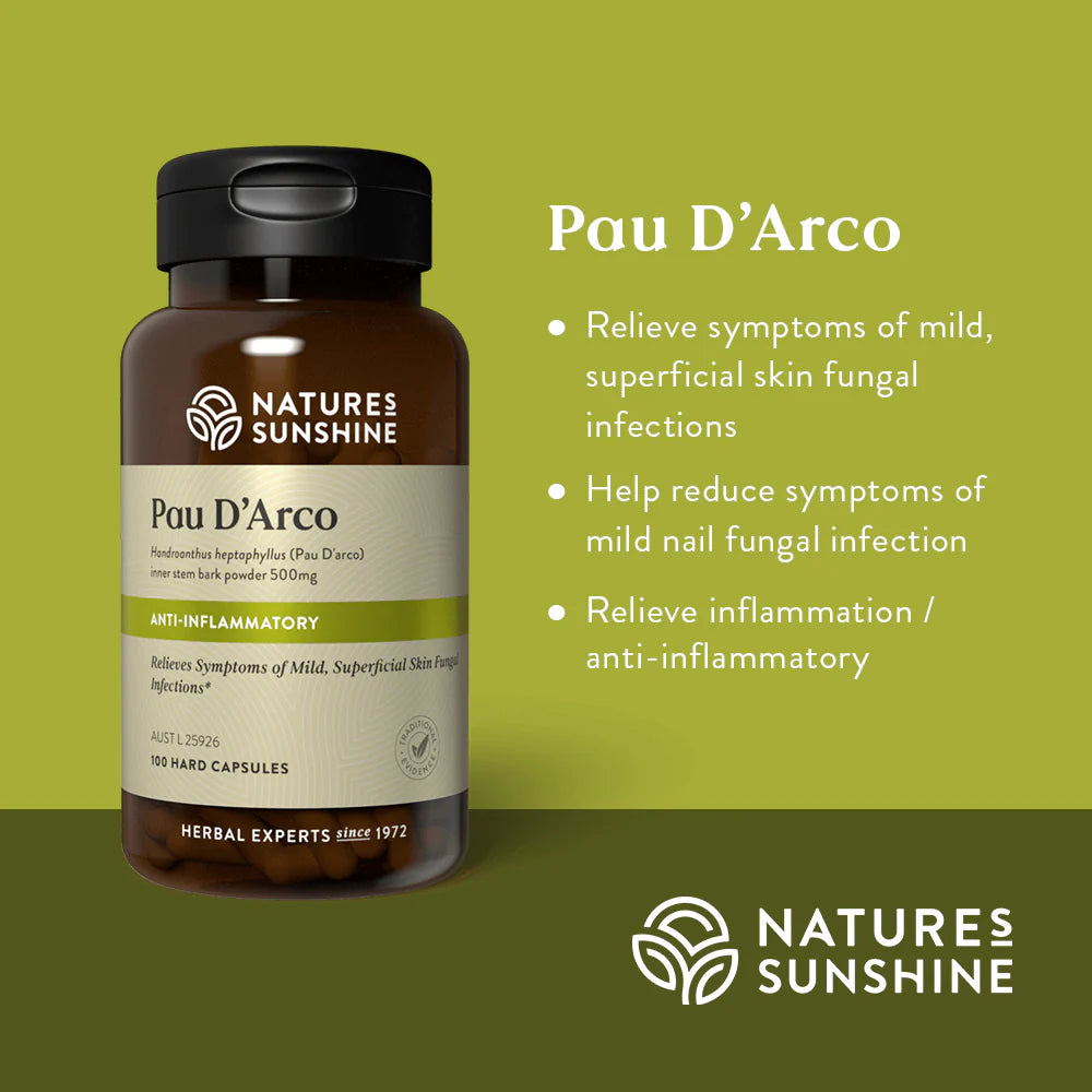 Nature's Sunshine - Pau D'Arco 100 Capsules