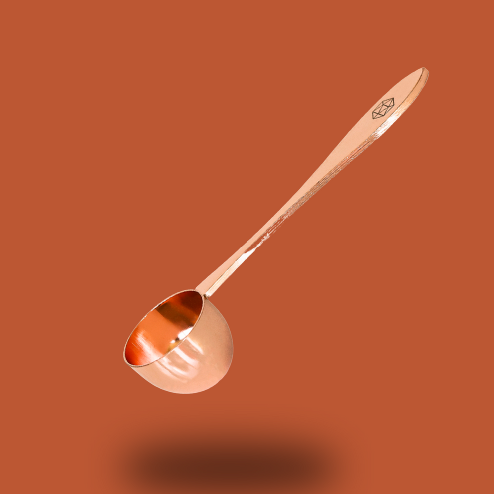 Sacred Taste - Cacao Copper Serving Spoon – Bottoms Up Colonics Pty Ltd