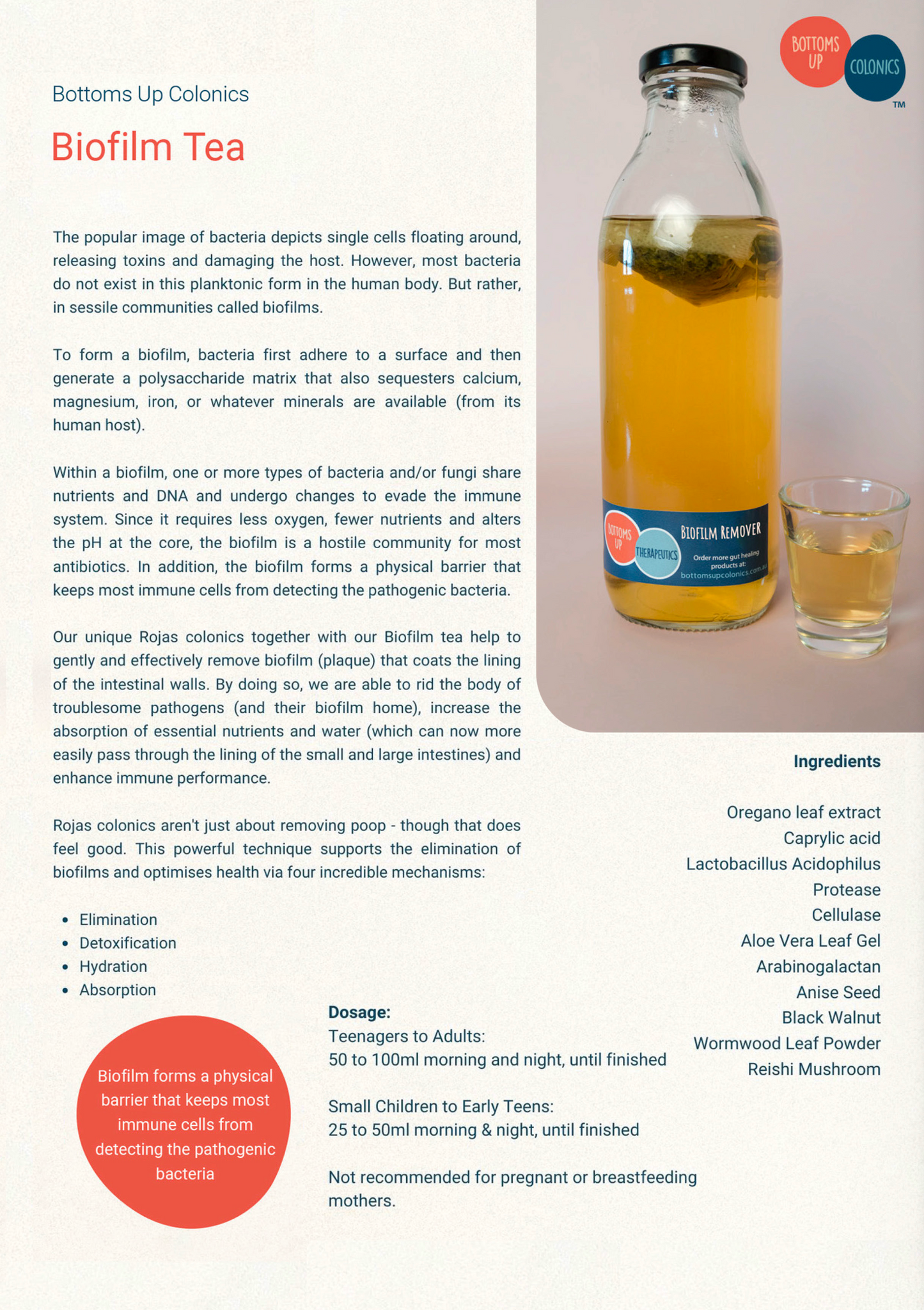 Therapeutic Tea - Biofilm Remover