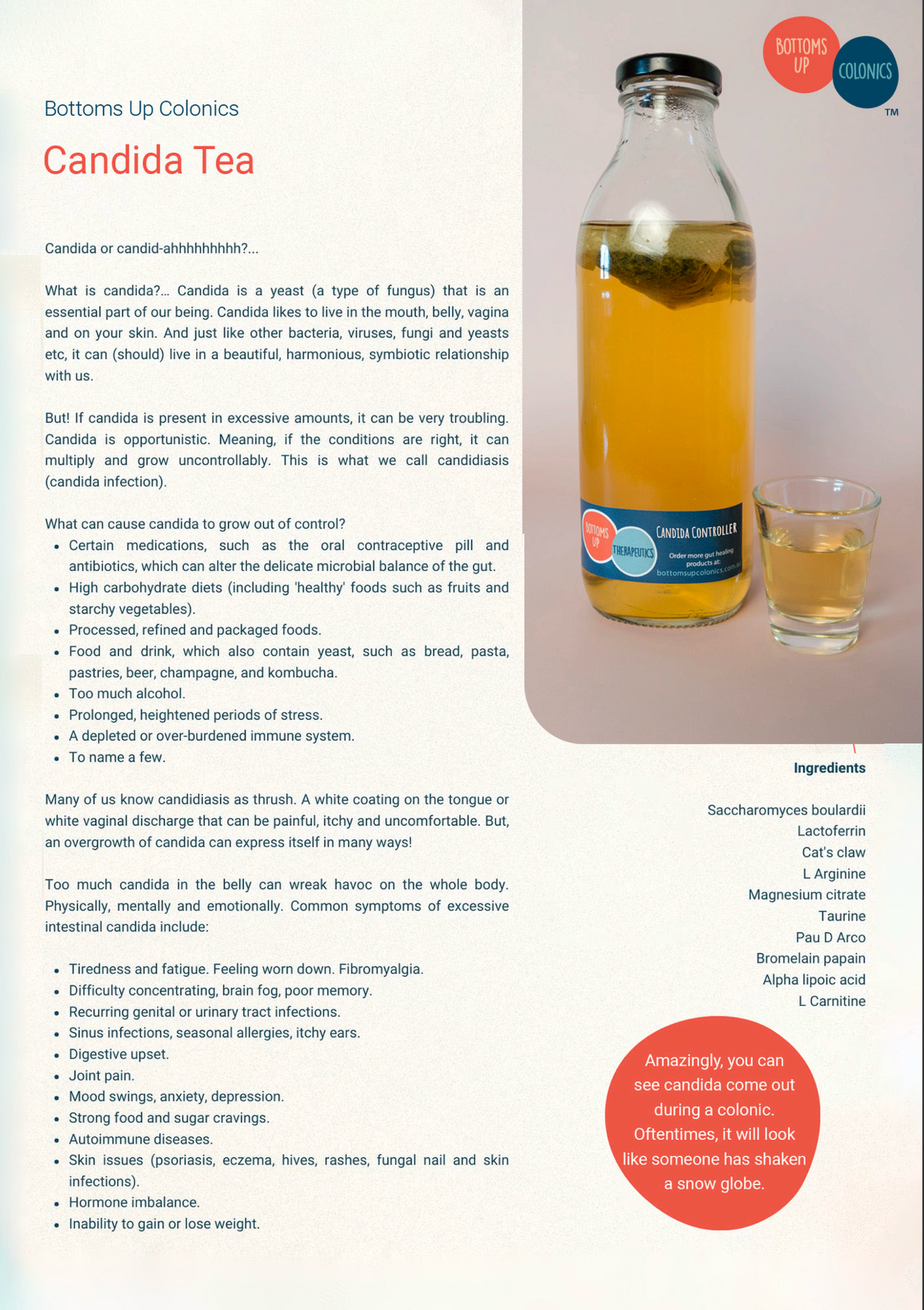 Therapeutic Tea - Candida Controller