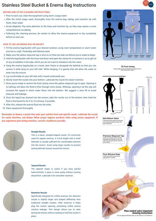 Enema Bucket - Stainless Steel